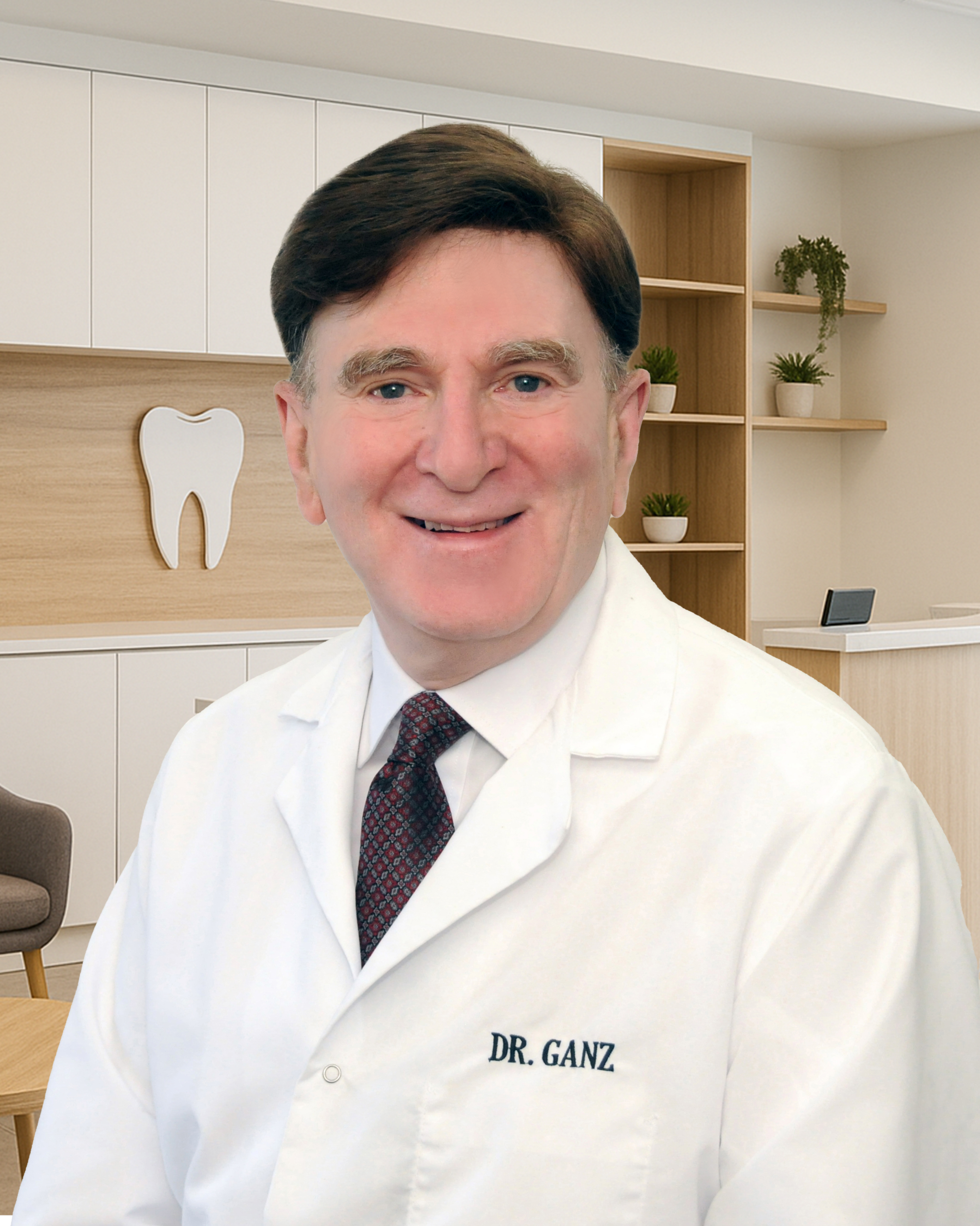 Dr. Cary Ganz in a modern dental office